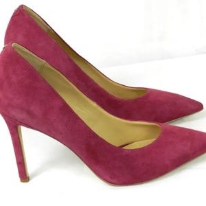 Sam Edelman Womens Pink Suede Stiletto Pumps Heel Size 7